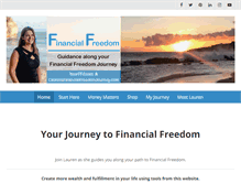 Tablet Screenshot of laurensfinancialfreedomjourney.com